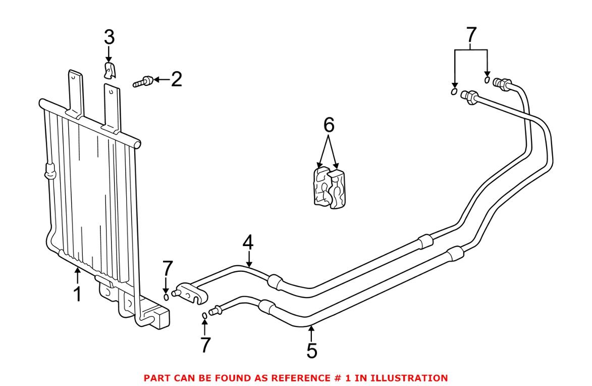 BMW Auto Trans Cooler 17201728770